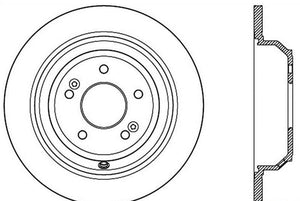 Brake Rotor Rear Left Slotted - StopTech 2017-18 Genesis G80  and more
