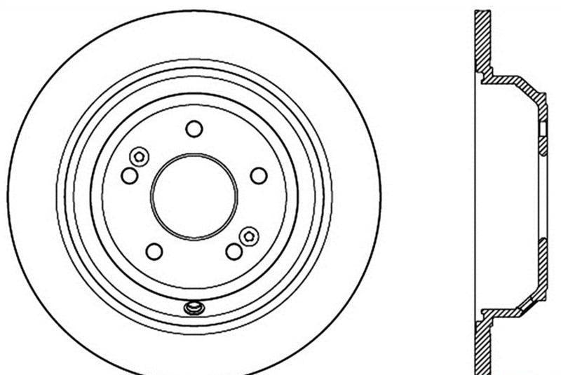 Brake Rotor Rear Left Slotted - StopTech 2017-18 Genesis G80  and more