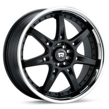 Load image into Gallery viewer, MOTEGI RACING SP7 18&quot; Rims Black w/Polished Stainless Lip - Genesis Coupe 2.0T

