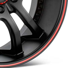 Load image into Gallery viewer, NASCAR Fontana 20&quot; Rims Black w/Red Stripe - Genesis Coupe 2.0T

