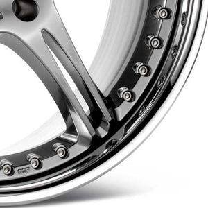 SSR GT3 18" Rims Bright Satin w/Polished Lip - Genesis Coupe 2.0T